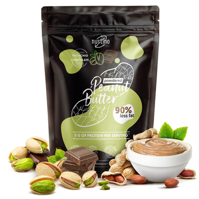 Nustino – Porított mogyoróvaj – Pistachio & Chocolate (cukor hozzáadása nélkül) 400 g
