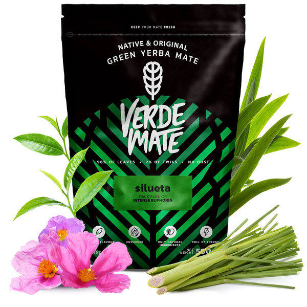 Yerba Verde Mate zöld SILUETA 1kg despalada FIT
