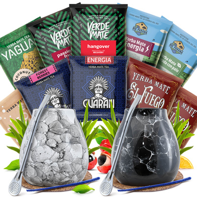 Yerba Mate készlet két személyre Kalácsa Bombilla