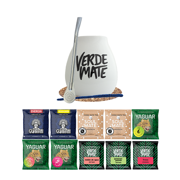 Yerba Mate készlet Zöld 500g tök Bombilla 10x50g