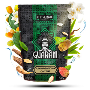Yerba Mate készlet Guarani Ashwagandha 500g Kalácsa + Bombilla