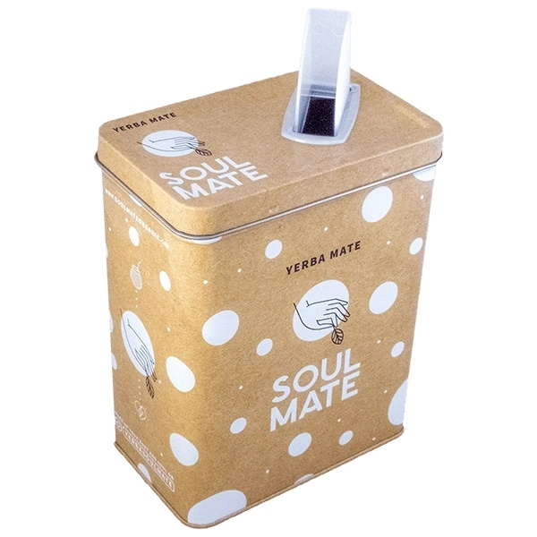 Yerbera – Fém doboz + Soul Mate Orgánica Guayusa 0,5 kg