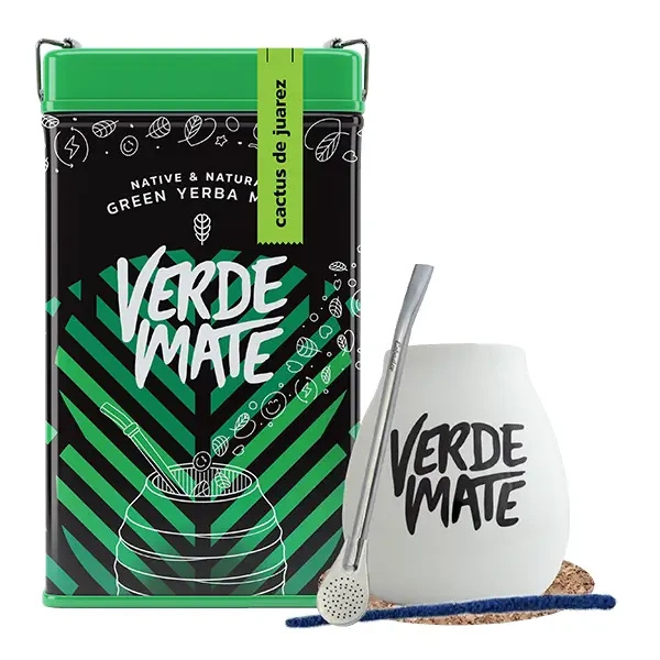 Szett Yerbera Verde Mate Mate Cactus de Juarez 0.5kg