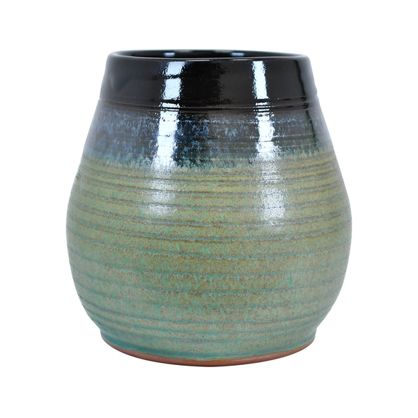 Kerámia mate csésze Niebla (fekete-zöld) 300 ml – Crater sorozat