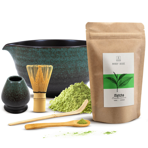 Matcha tea főzőkészlet: matcha 100g + kiegészítők