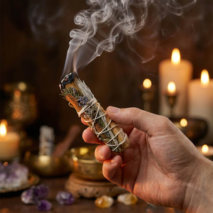 Fehér Zsálya Palo Santóval, rozmaringgal, fahéjjal és levendulával – Füstölő 20-30 g (csomag)