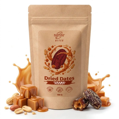 Nustino Bites – Szárított Datolya – Caramel Peanut 100 g