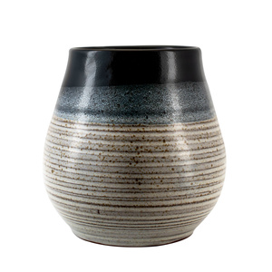 Kerámia mate csésze Niebla (fekete-szürke) 350 ml – Crater sorozat