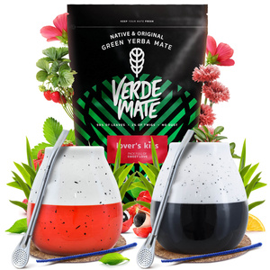Yerba Mate párkapcsolati készlet Verde Mate 400g 0,4kg 2x Mate Tök + 2x Bombilla