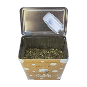 Yerbera – Fém doboz + Soul Mate Orgánica Frosty Season 0,5 kg