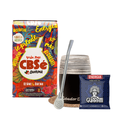 Yerba Mate CBSe Guarani 500g Matero Bombilla 500g Matero Bombilla