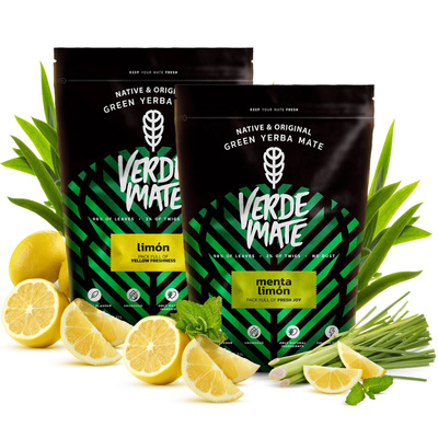 Verde Mate Zöld Limon 500g + Verde Mate Zöld Menta Limon 500g