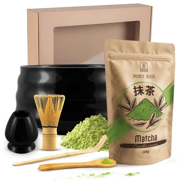 Matcha tea készítő ajándék készlet