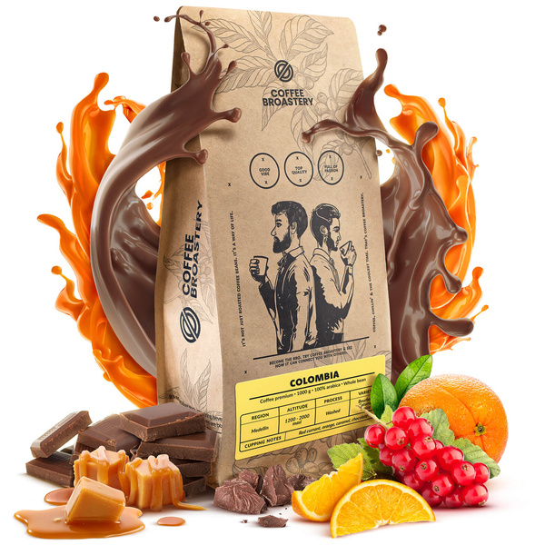 Bro Coffee Roastery - Egész kávébabos Colombia Medellin Premium 1kg