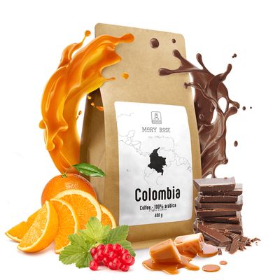 Mary Rose - egész kávébabos kávé Kolumbia Medellin prémium 400g