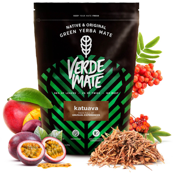 Yerba Verde Mate Katuava Temperamento 1kg-os készlet két személyre