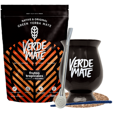 Starter set Bombilla Mate Cup + mate tea Verde