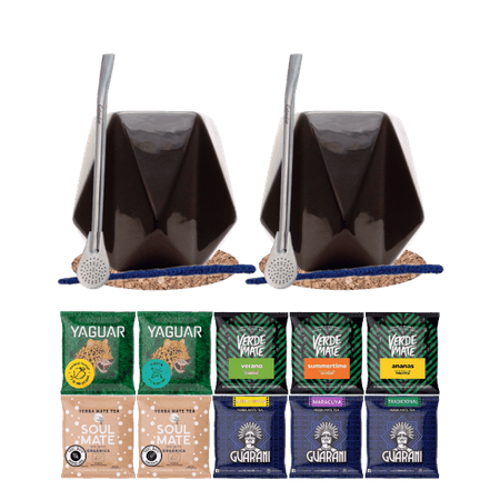 Yerba Mate készlet 10x50g 2x Mate Tökre + 2x Bombilla