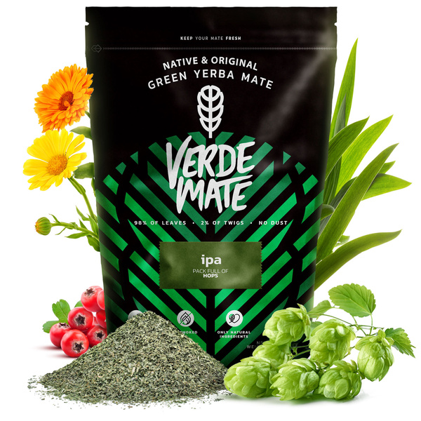 Yerba Mate készlet Verde Mate IPA 500g 0,5kg Yerbomos + Mate Tökre + Bombilla