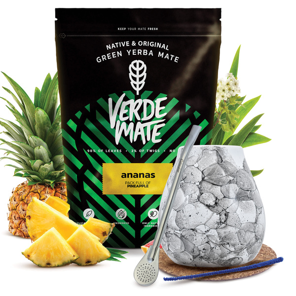 Yerba Mate készlet Verde Mate 500g 0,5kg Mate Tök + Bombilla