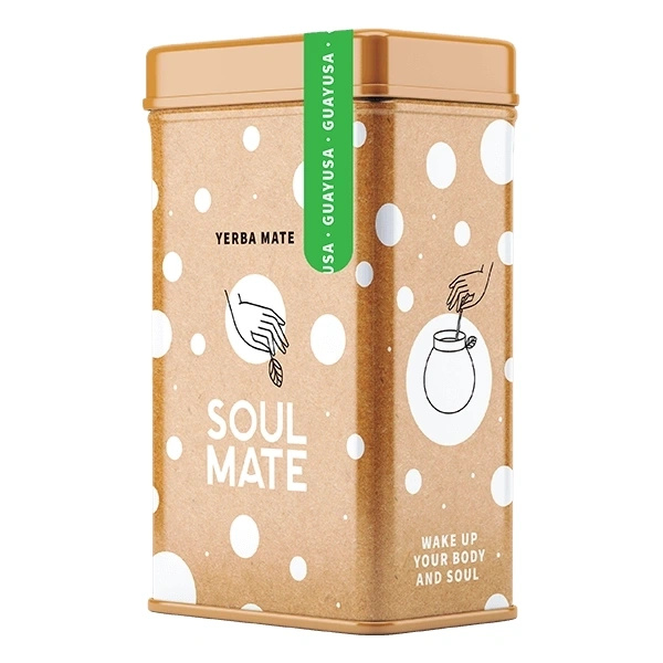 Yerbera – Fém doboz + Soul Mate Orgánica Guayusa 0,5 kg