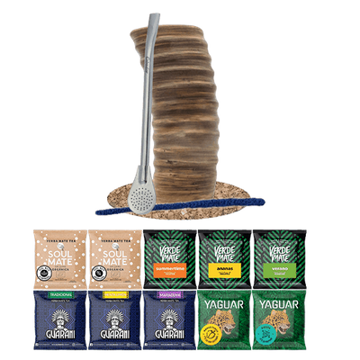 Yerba Mate készlet 10x50g Mate Tökre + Bombilla