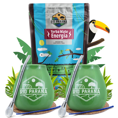 Yerba Mate Rio Parana induló készlet két személyre 500g
