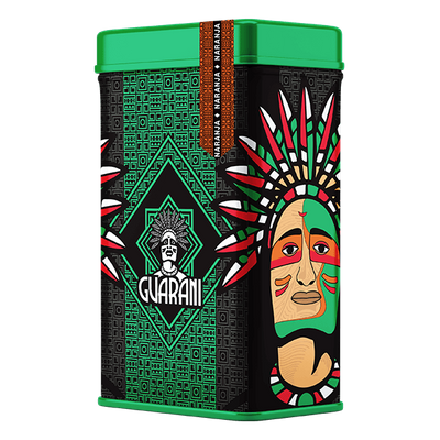 Yerbera – Fém doboz + Guarani Naranja 0,5 kg