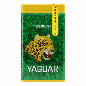 Yerbera – Fém doboz + Yaguar Mango Tango 0,5 kg