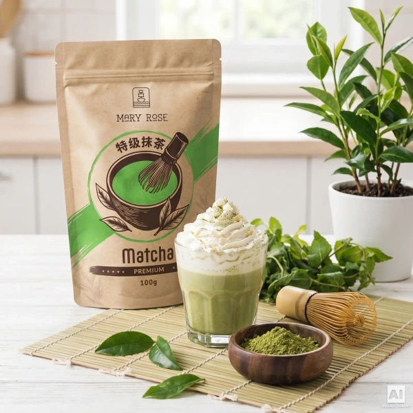 2 kínai matcha tea szett: prémium + konyhai