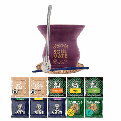 Yerba Mate készlet 10x50g Mate Tökre + Bombilla