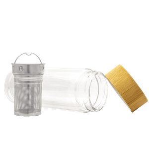 Mate to Go - üveg termosz infúzióval - 300 ml