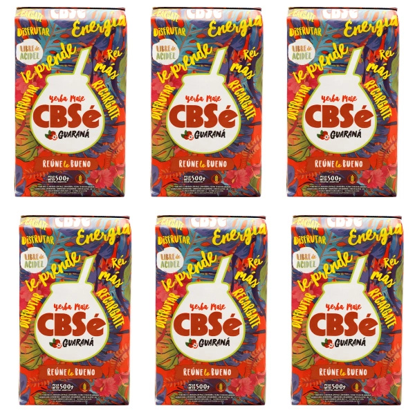Yerba Mate CBSe Energia Guaranával 6x500g (3kg)
