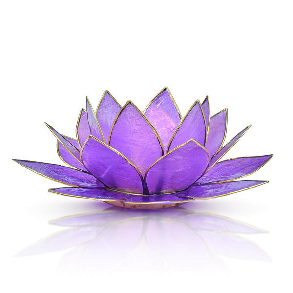 "Lotus Flower" gyertyatartó - lila
