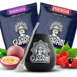 Economy SET Yerba Mate LARGE CALABASH bombilla
