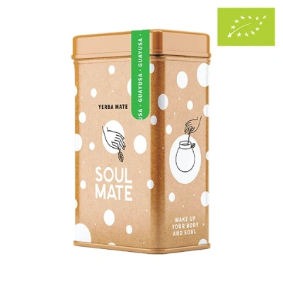 Yerbera – Fém doboz + Soul Mate Orgánica Guayusa 0,5 kg