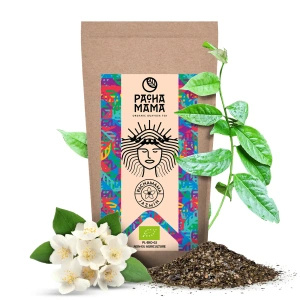 Készlet Guayusa Pachamama Jazmín 100g + Mate Tök + Bombilla