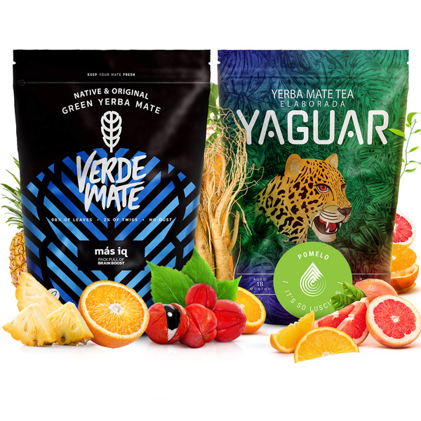 Yerba Mate Készlet: Verde Mate + Yaguar 2x500g 1kg