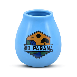 Kerámia mate tökre Rio Parana logóval (kék) 330 ml