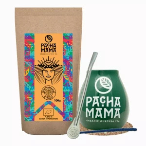 Készlet Guayusa Pachamama Citrus 100g + Mate Tök + Bombilla