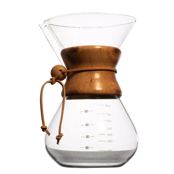 Chemex típusú kávéfőző 800 ml + újrahasználható szűrő