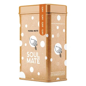 Yerbera – Fém doboz + Soul Mate Orgánica Anís 0,5 kg