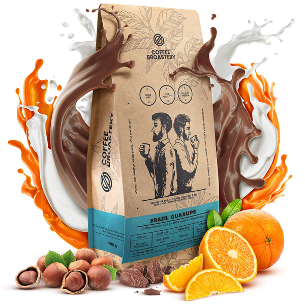 Bro Coffee Roastery - Egész kávébabos Brazil Guaxupe Premium 400g