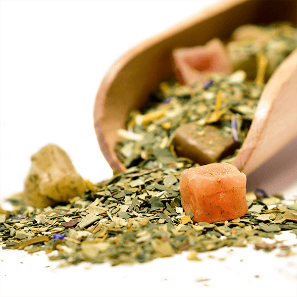 Yerbera – Fém doboz + Verde Mate Green Más IQ Tropical 0,5 kg