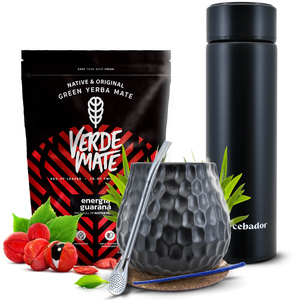 Yerba Mate készlet Verde Mate 400g 0,4kg Thermosz LED
