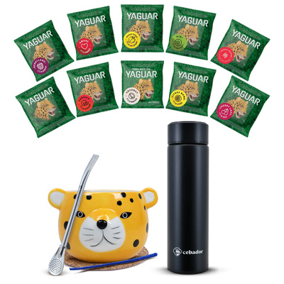 Yerba Mate induló készlet 500g Mate tök 10x50g Thermosz