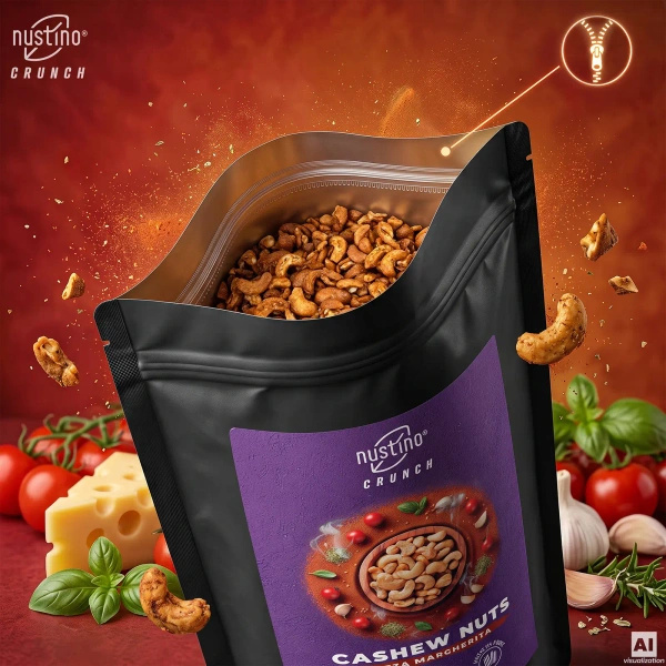Nustino Crunch – Pörkölt kesudió – Pizza Margherita 200 g