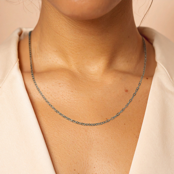 Nemesacél lánc – ezüst színű