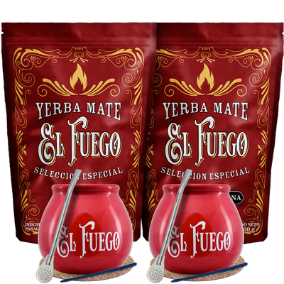 Yerba Mate El Fuego két Bombilla POWER-nek beállítva