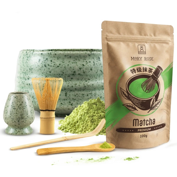Matcha tea főzőkészlet: matcha 100g + kiegészítők